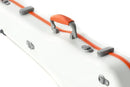 Gewa PURE 1.8 Shaped Polycarbonate 4/4 Violin Case - White/Orange