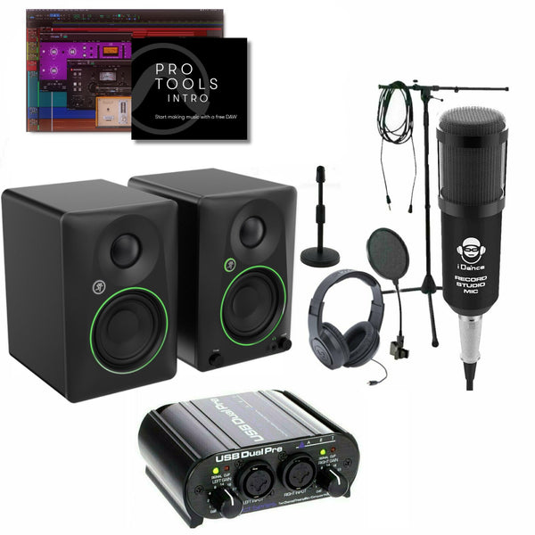Home Recording Pro Tools Intro Software Bundle Package w/ Midi 32 Mackie Art