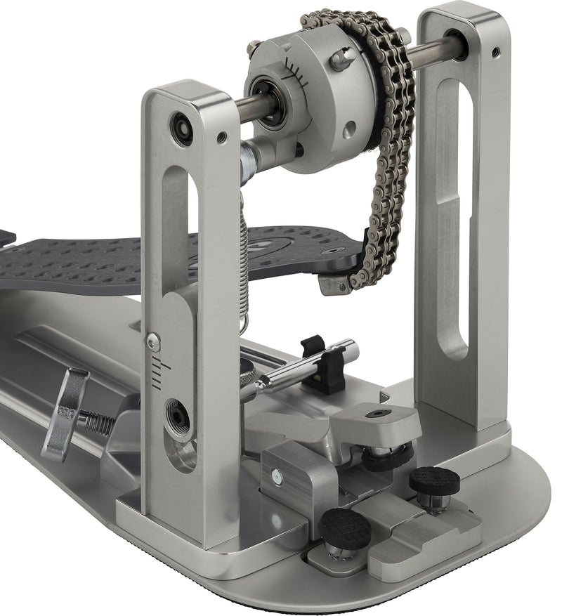 DW MFG Series Machined Chain Drive Single Pedal Gun Metal - DWCPMCDGR