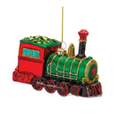 Glittered Glass Train Ornament (Set of 6)