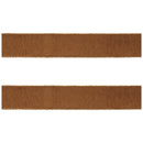 Melrose Fuzzy Brown Wired Ribbon (Set of 2)