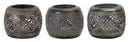 Melrose Ornamental Punched Metal Candle Holder (Set of 6)