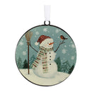 Melrose Snowman Disc Ornament (2 Sided)