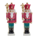 Melrose Glittered Nutcracker Figurine (Set of 2)