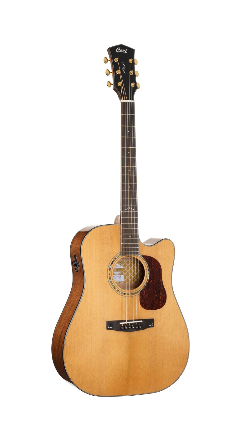 Cort GOLDDC6NAT Gold Series Dreadnought Acoustic-Electric Guitar - Natural Gloss