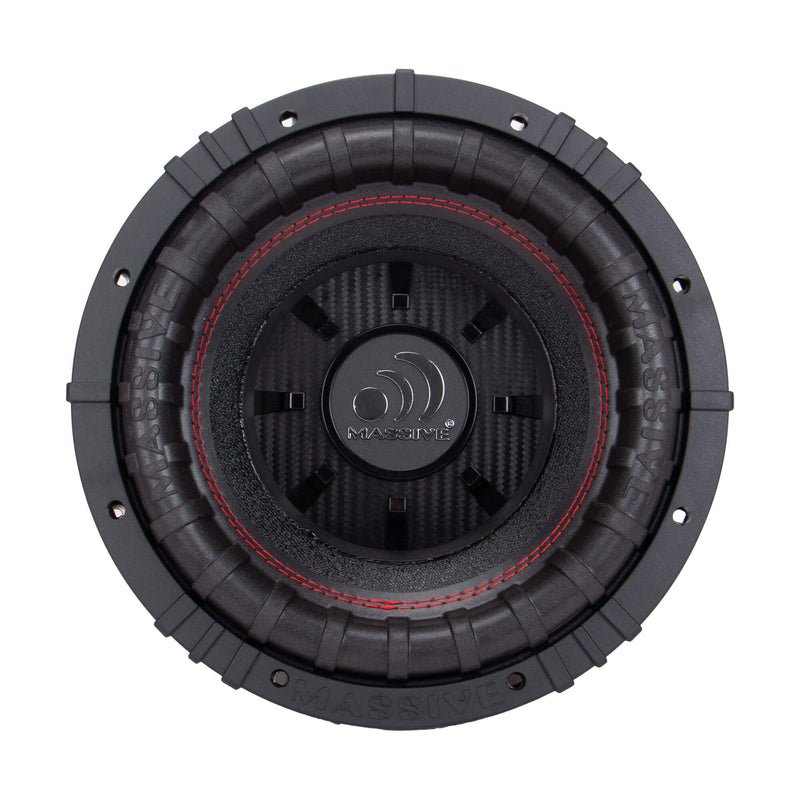 Massive Audio GTR104 10" 1000 Watts RMS Dual 4 Ohm Subwoofer