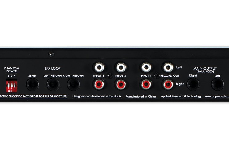 ART MX622BT 6‑Channel Stereo Mixer Bluetooth Rackmount w/ EQ & Effects