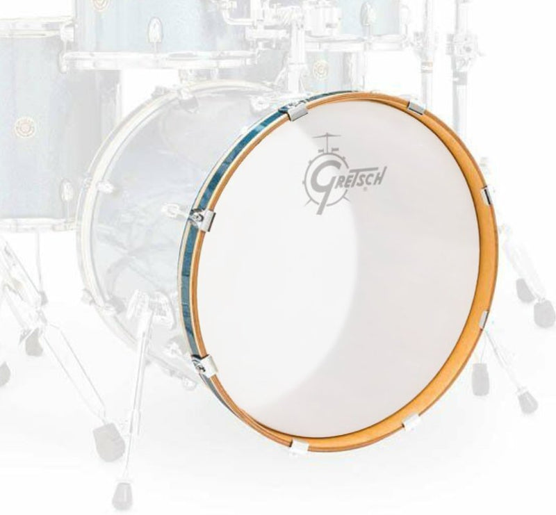 Gretsch Catalina Maple 18" Bass Drum Hoop - Aqua Sparkle - GDCM0218AS