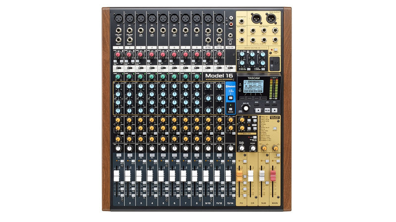 Tascam Model 16 All-in-One Mixing Studio: Mixer/Interface/Recorder