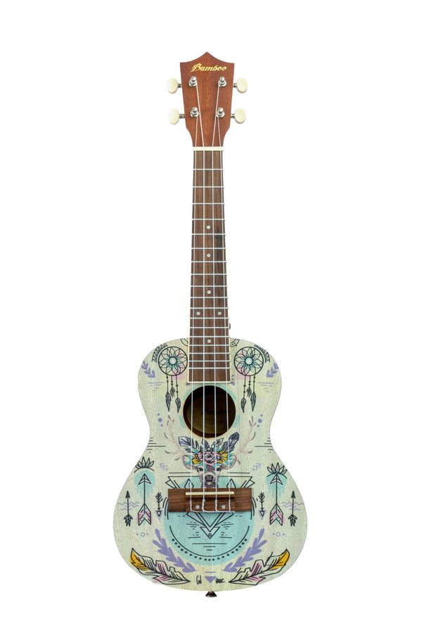 Bamboo Indie 23″ Concert Ukulele w/ Boho Graphic - U23‑INDI‑S