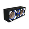 DEEJAY LED 8" Dual Woofer & Tweeter Empty Chuchera Speaker Enclosure – Blue
