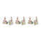 Glittered Glass Church Ornament (Set of 6)