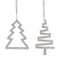 Jeweled Pine Tree Ornament (Set of 6)