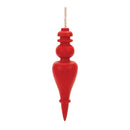 Melrose Red Wood Finial Drop Ornament (Set of 6)