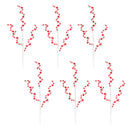 Melrose Wood Bead Swirl Spray (Set of 6)