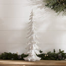 Melrose Flocked Pine Tree with Carved Design 26"H