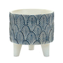 Melrose Geometric Leaf Planter with Legs Set of 2 Planter