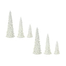 Melrose Off-White Tabletop Holiday Tree (Set of 6)