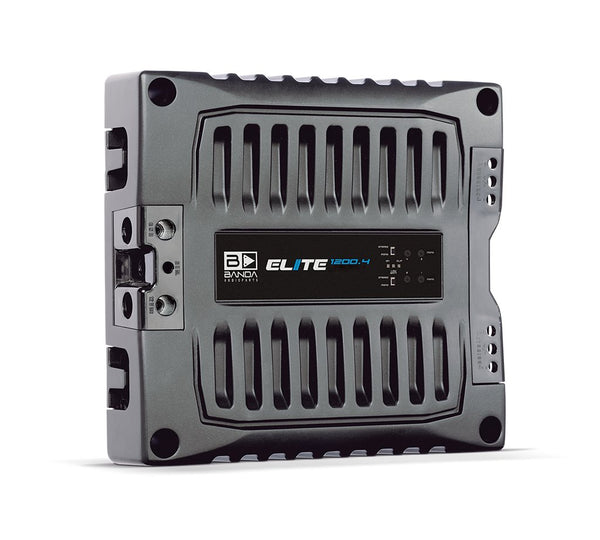 Banda Elite 1200.4 Black 1200 Watt 4-Channel 2-Ohm Car Amplifier