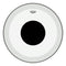 Remo Powerstroke 3 Clear 24" Bass Drumhead w/ Top Black Dot - P3-1324-10