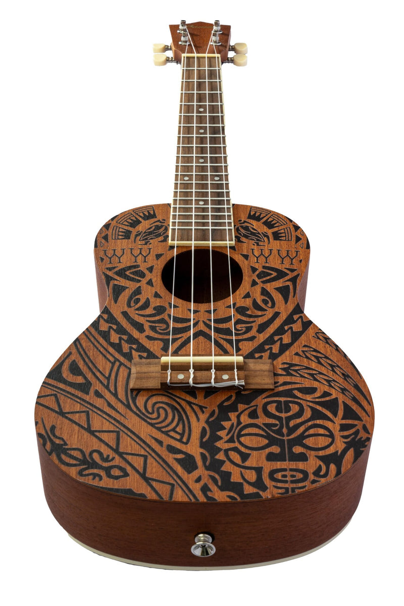 Bamboo U23 California 23" Concert Ukulele – Cultural Design w/ Gig Bag
