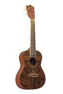 Bamboo U23 California 23" Concert Ukulele – Cultural Design w/ Gig Bag