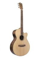 Bamboo Cutaway 40″ Acoustic‑Electric Guitar w/ EQ & Gig Bag