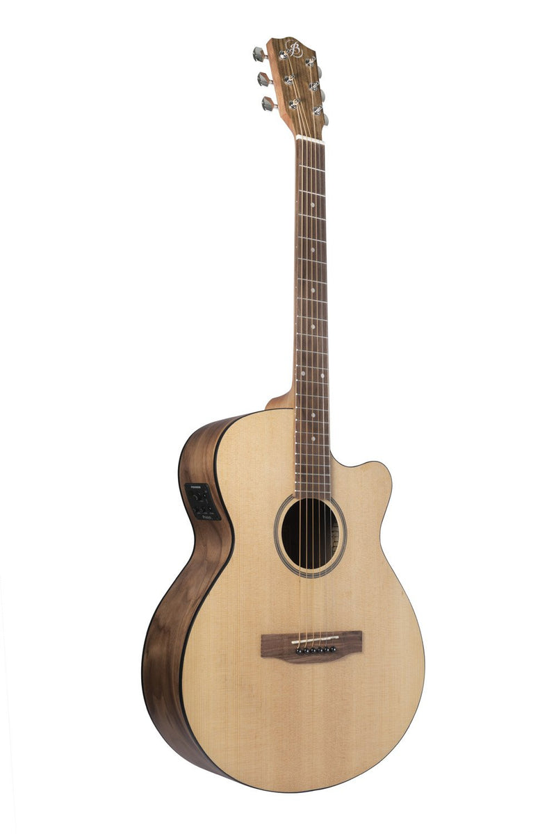 Bamboo Cutaway 40″ Acoustic‑Electric Guitar w/ EQ & Gig Bag