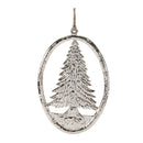 Melrose Etched Metal Pine Tree Ornament (Set of 12)