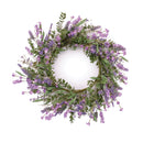 Melrose Mixed Lavender Floral Wreath 20"D