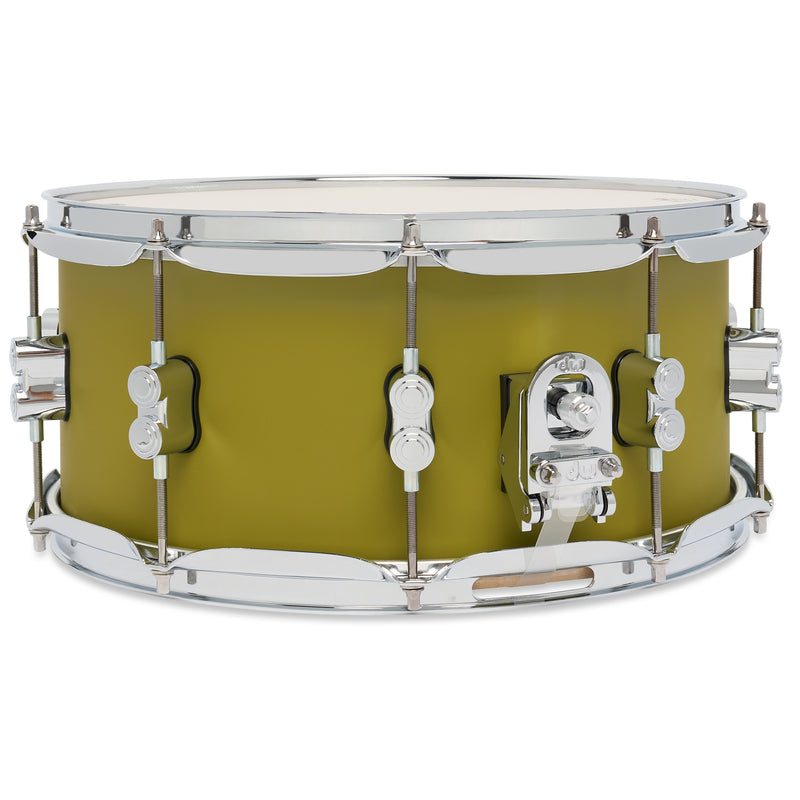 PDP Concept Maple 6.5x14" Snare Drum – Satin Olive Finish Ply - PDCM6514SSSO