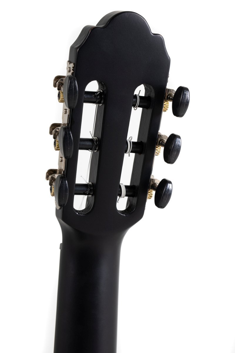 GEWA Student 3/4-Size Classical Guitar – Black High-Gloss Finish