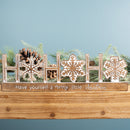 Melrose Ho Ho Ho Tabletop Sentiment Sign (Set of 2)
