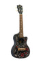 Bamboo Flower & Roll Concert 23″ Ukulele - Sapele Black