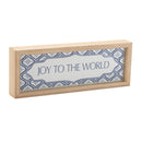 Melrose Framed Joy to the World Sign 12"L