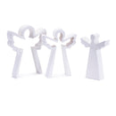 Melrose Wood Angel Nesting Display (Set of 2)