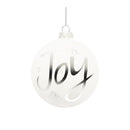 Melrose Frosted Glass Joy Ornament (Set of 6)
