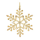 Jeweled Metal Snowflake Ornament (Set of 12)