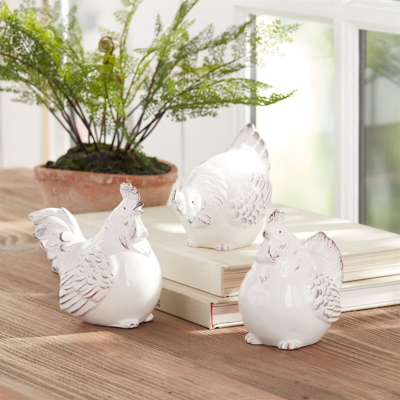 Ceramic Chicken Décor (Set of 6)