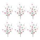 Melrose Sleigh Bell Twig Branch (Set of 6)