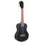 Bamboo Violin‑Style Concert Ukulele 23″ Black w/ EQ & Tuner - U23‑VIO‑BK‑Q