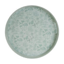 Melrose Round Mushroom and Floral Print Tray 13.5"D