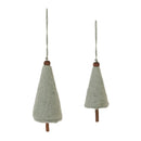 Melrose Felt Wool Pine Tree Ornament (Set of 8)