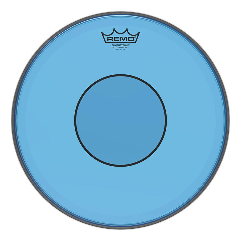 Remo 13" Powerstroke 77 Colortone Blue Snare Batter Drumhead P7-0313-CT-BU