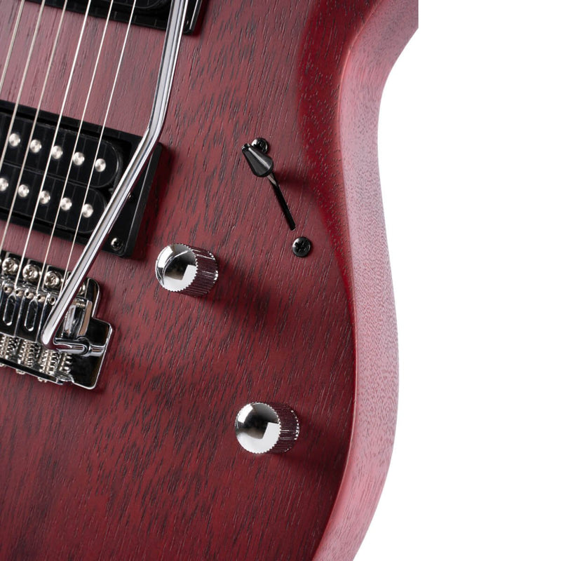 Cort X100 X Series Electric Guitar Open Pore Black Cherry X100OPBC