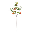 Melrose Orange Fruit Foliage Branch (Set of 6)