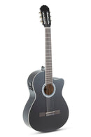 GEWA Basic 4/4 Classical Cutaway Electric-Acoustic Guitar – Black w/ EQ & Tuner
