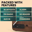 Fuse Hark Bluetooth Radio Speaker 10W Wireless Charger FM Radio Alarm Clock