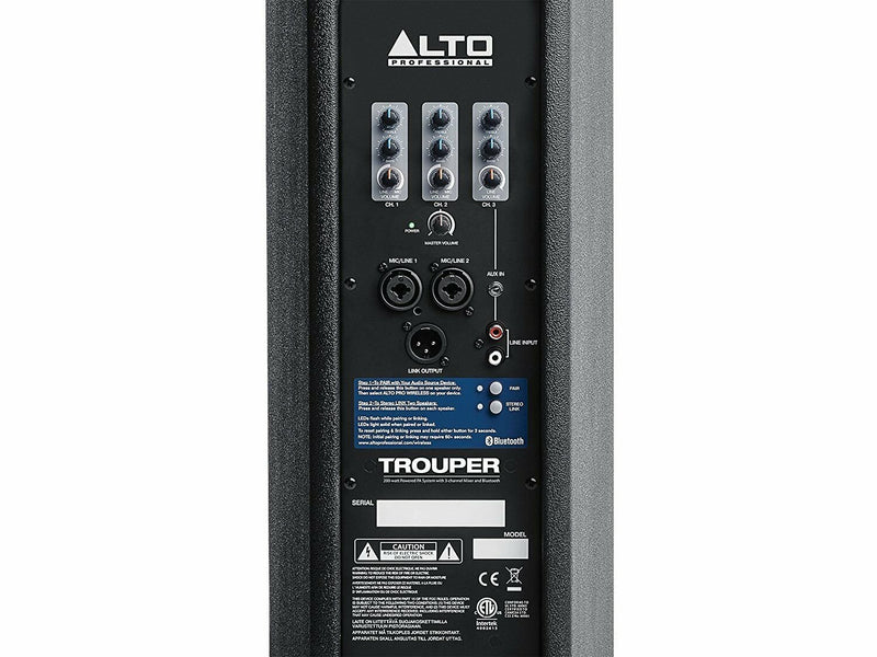 Alto Professional Trouper | 200W Bluetooth PA Speaker System with Mixer