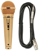 VocoPro MK-58PRO Gold Finish Professional Vocal Microphone New Open Box